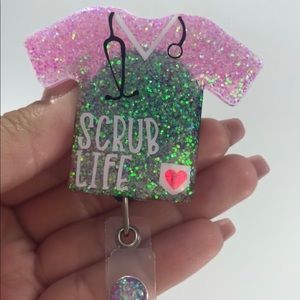 Scrub Name Badge Holder